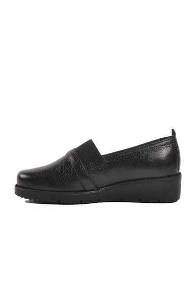 WALKWAY Bb0114 Z Black Genuine Leather Women's Casual Shoes