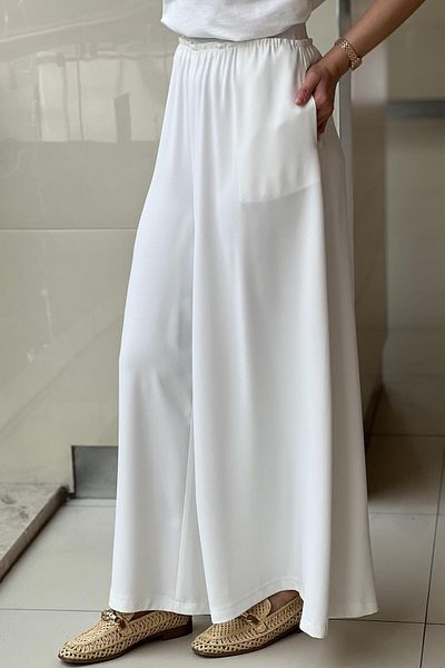 sentez giyim Synthesis Logos Wide Leg Pants