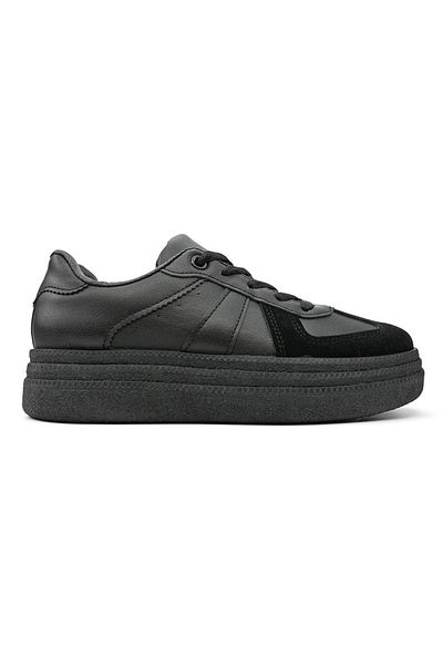 Tmall Pantofi sport pentru femei, din piele ecologică, 1271, bej cu negru, mărimea 38 EU