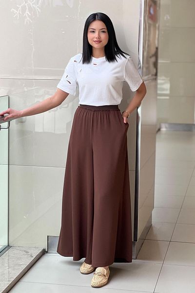 sentez giyim Synthesis Logos Wide Leg Pants
