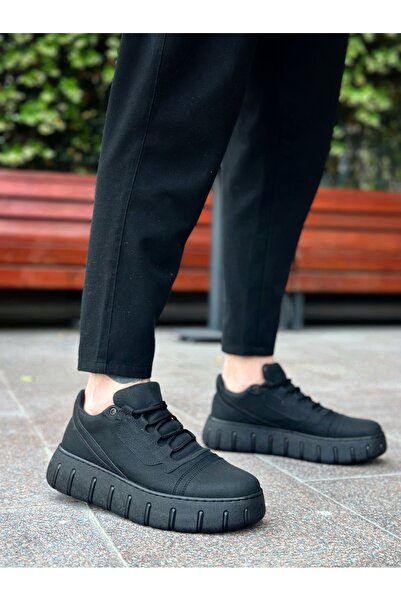 BOA Ba0666 Black High Sole Men's Casual Shoes