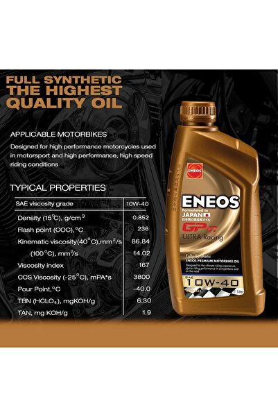 ENEOS GP4T ULTRA RACING 10W-40 (1 Litre)