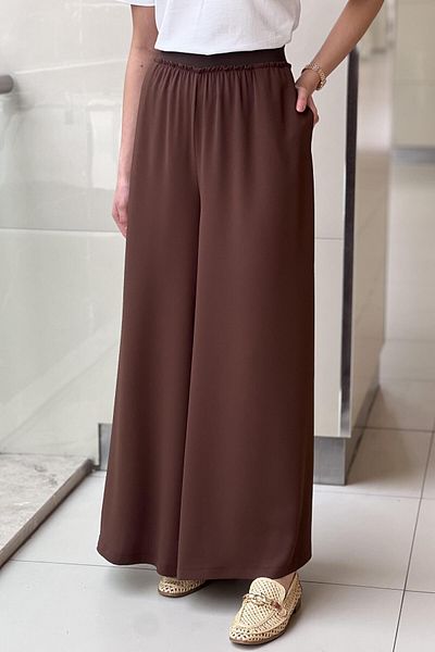 sentez giyim Synthesis Logos Wide Leg Pants
