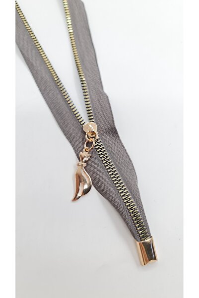 ÜNSALAN HOBİ حقيبة رمادية داكنة بسحاب 50 سم مفتاح ذهبي وتفاصيل إيقاف حقيبة مت...