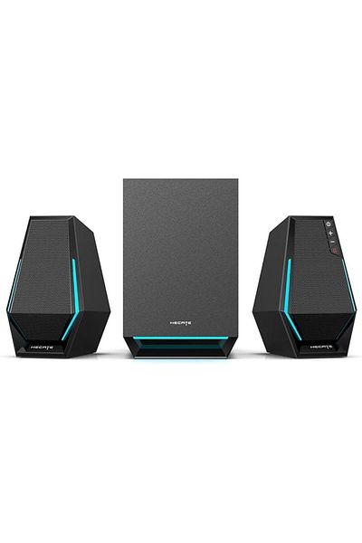 Edifier G1500 MAX Desktop Gaming Speakers With Subwoofer 2.1,RGB,BT5.3,USB,Type C,3.5MM AUX, Black
