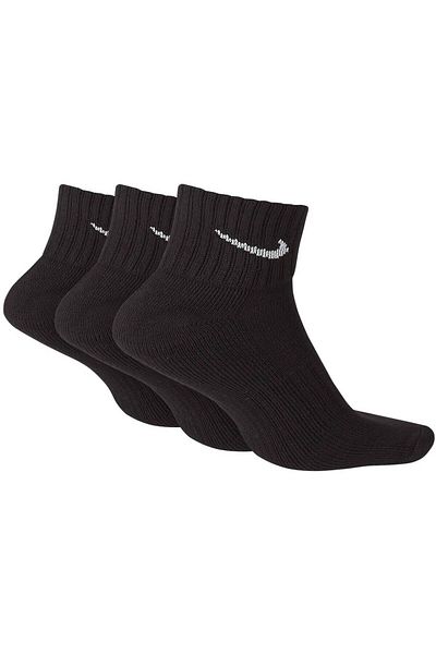 Nike Socks Nike 3PPK Value Cotton Quarter, Black, Unisex