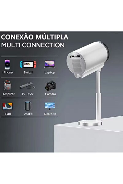 LENSUN SK12 Projeksiyon Cihazı Taşınabilir Android Sistemli Wifi HDMI USB Destekli Projektör