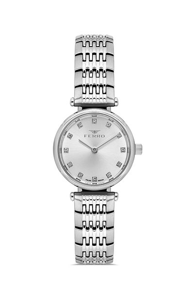 FERRO Silver Steel Cord Women Wrist Watch Fl43020A-A