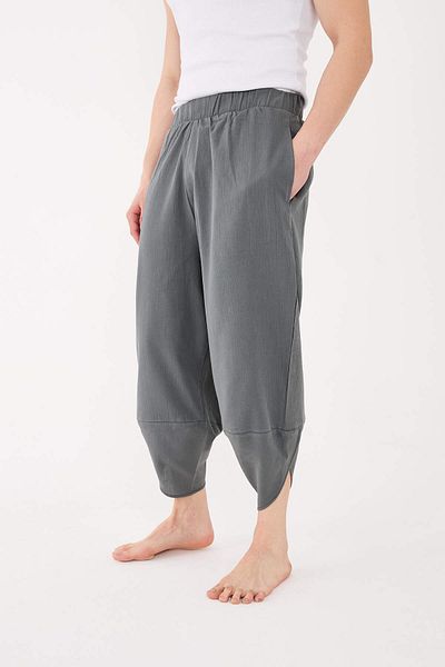 RELAXL 100% Cotton Light Fabric Sile Cloth Dark Gray Modern Baggy Yoga Meditation Clothing