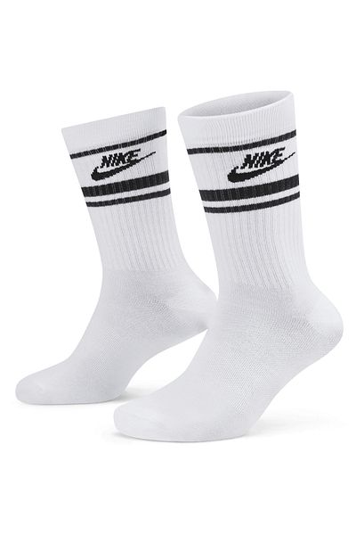 Nike SOCKS Nike Everyday Essential Crew 3pk, White, Unisex