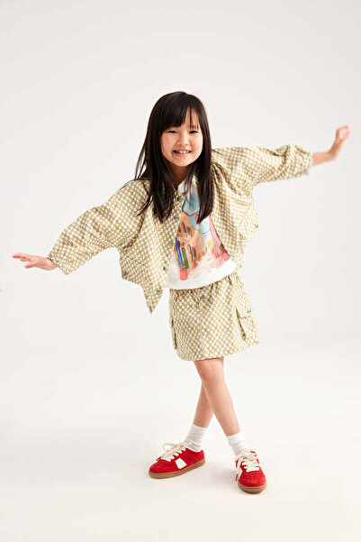 Marvy Checkerboard Patterned Mini Skirt