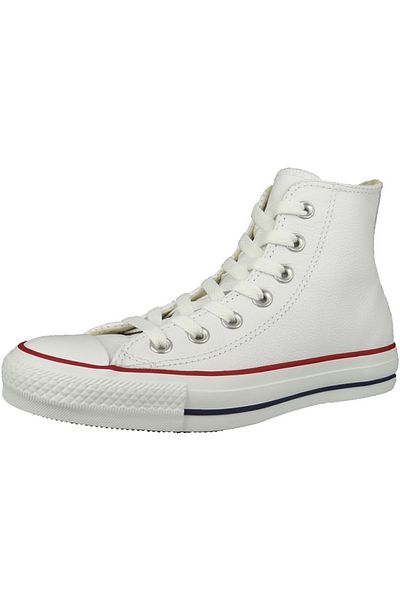 converse Sneaker Chucks Leder White Weiß Ct As Classic Lea 132169c