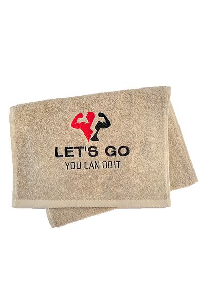 denizlicotton Embroidered Sports Towel Cotton, Anti-Bacterial, Sweat-Absorbent Fitness Plates Boxing Tennis Sports Towel