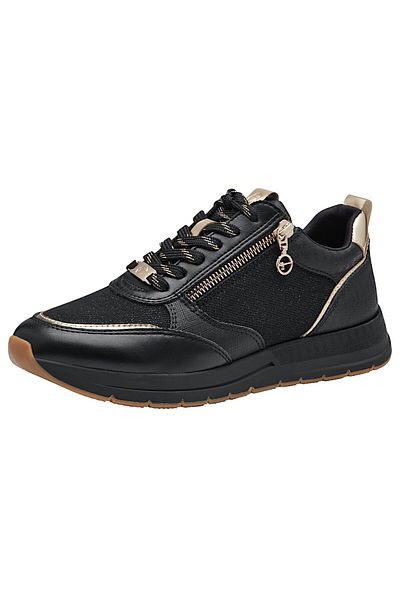 Tamaris Damen Low Sneaker Low Top 1-23732-41 Schwarz 098 Black Comb Textil/synthetik