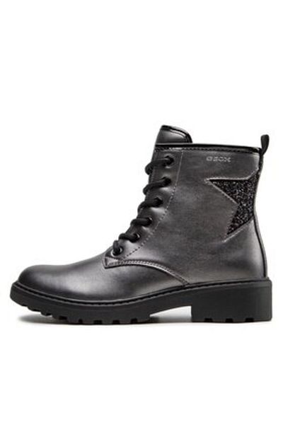 Geox cizme pentru fete J9420G-0NFEW argintii