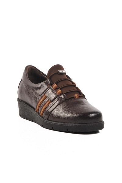 WALKWAY Bb0121 Z Brown Genuine Leather Women's Casual Shoes