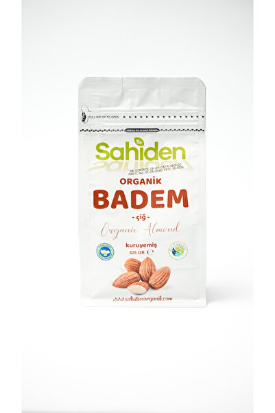 SAHİDEN ORGANİK ORGANİK ÇİĞ BADEM - 325 GR