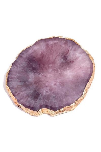 OEM Resin mixing palette, stone style, for makeup or skincare, Purple
