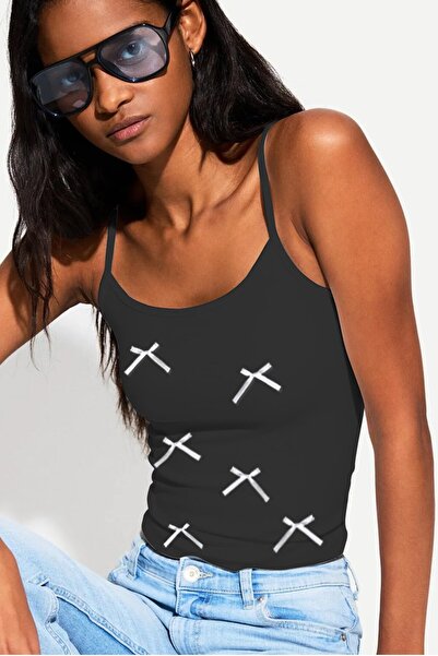 The Champ Clothing Літній модальний топ з бретелями та стрічковою обробкою