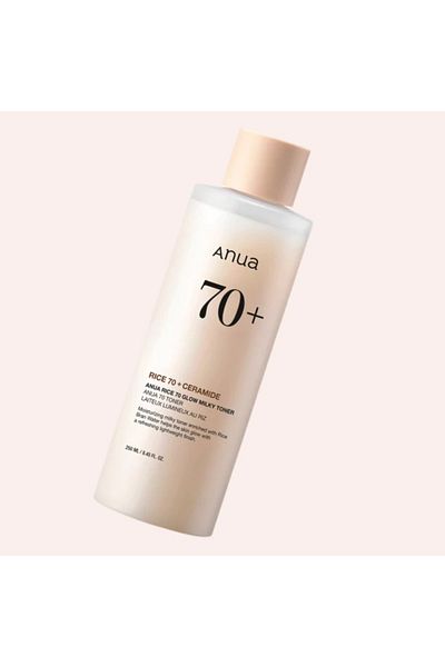 ANUA Toner iluminator cu 70% extract de orez pentru hidratare și strălucire, Anua, 250ml