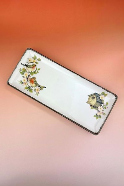 Bursa Porselen Dekor Birdhouse Porcelain Cheese/Presentation Tray