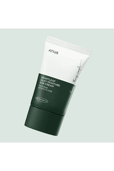 ANUA Crema solară SPF Heartleaf Silky Moisture, Anua, 50ml