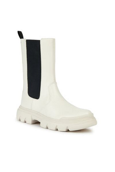 Geox girls' ankle boots J36HVE-0BCNH natural