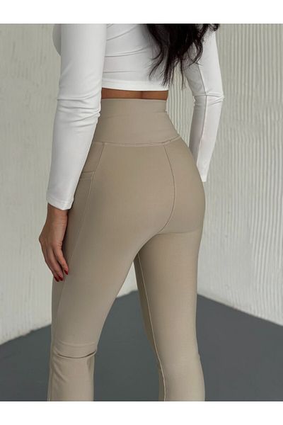 winmoda Spanish Leggings with Pocket Pants / Spanish Leggings with Pocket Daily and Sports Use