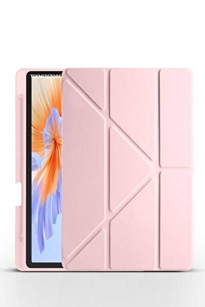 TEKNETSTORE Honor Pad V9 11.5 Inç Kılıf Katlanır Kalem Bölmeli Silikon Standlı Uyku Modlu Akıllı Kapak