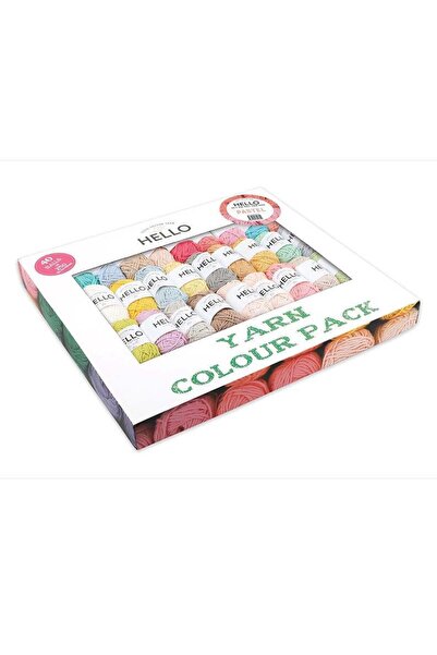 EDA HOME TEKSTİL Σετ νήματα 40 τεμαχίων - ΠΑΣΤΕΛ (Amigurumi και Punch)