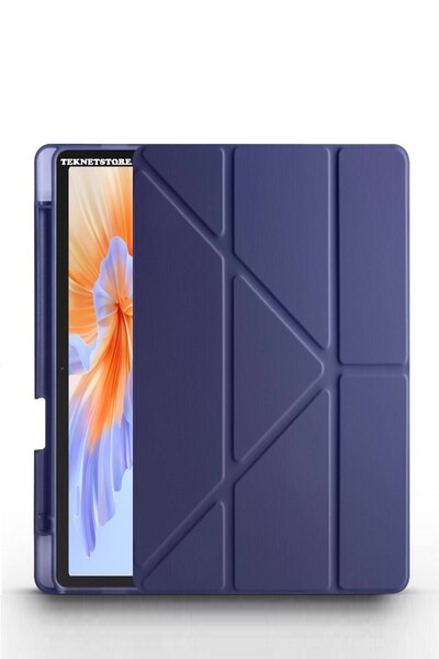 TEKNETSTORE Honor Pad V9 11.5 Inç Kılıf Katlanır Kalem Bölmeli Silikon Standlı Uyku Modlu Akıllı Kapak