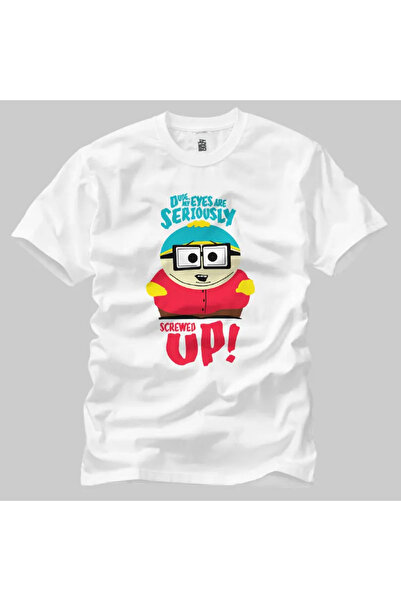 Built By Crazy South Park Screwed Up Eyes unisex majica