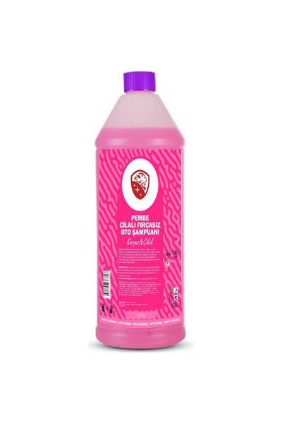 NEWMİX 1 Lt Cilalı Fırçasız Pembe Renkli Karpuz&Çilek Oto Şampuanı