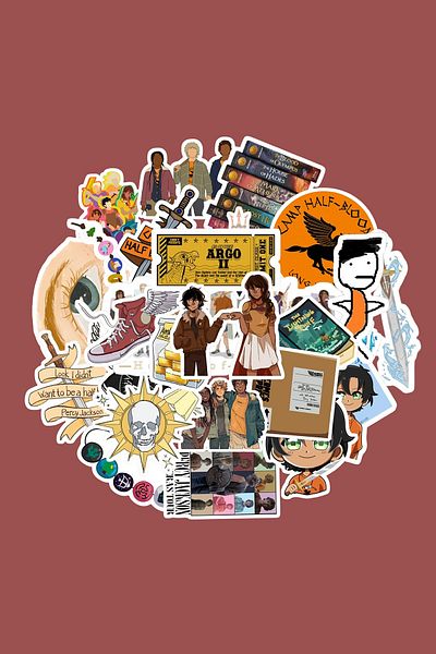 dadi ramba Percy Jackson Sticker Pack - Bullet Journal - Agenda - Laptop Sticker Sticker