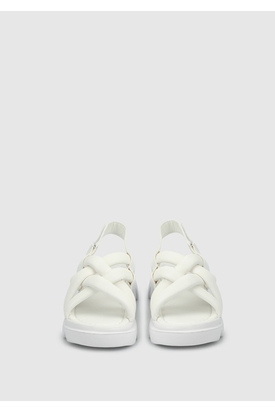 Kiddo White Girl's Flat Sandals