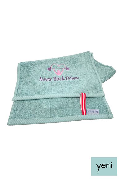 denizlicotton Embroidered Sports Towel Cotton, Anti-Bacterial, Sweat-Absorbent Fitness Plates Boxing Tennis Sports Towel