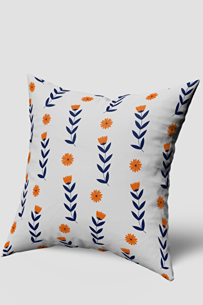 EsnafAli Κάλυμμα μαξιλαριού με μοτίβο σε μπλε λουλούδι