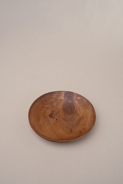 Barine Teak Wood Round Plate 12X12 cm
