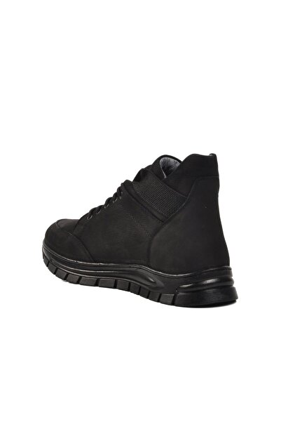 WALKWAY 228 M Чорний нубук натуральна шкіра чоловічі черевики