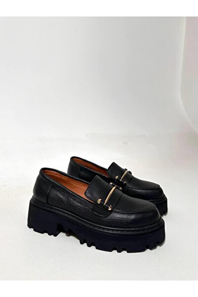 Eataly Shoes 23K.008 Pantofi de damă Oxford din piele naturală neagră