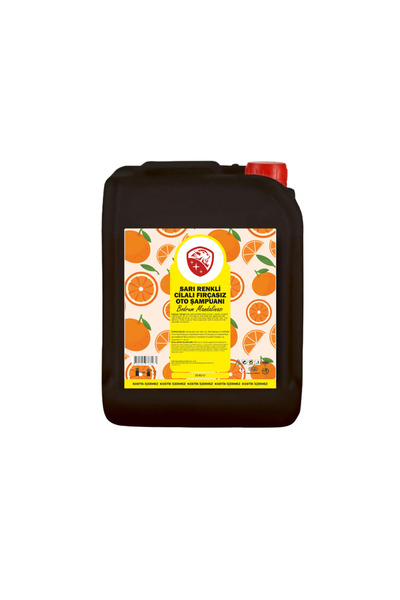 NEWMİX 20 Lt Cilalı Fırçasız Sarı Renkli Bodrum Mandalinası Oto Şampuanı