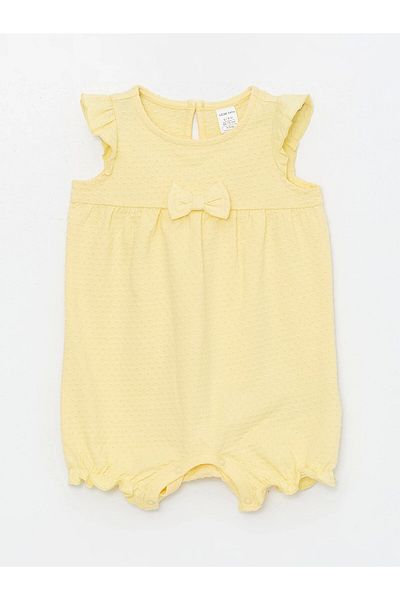 LC Waikiki Lcw Baby Sari Crew Neck Short Sleeve Baby Girl Jumpsuit