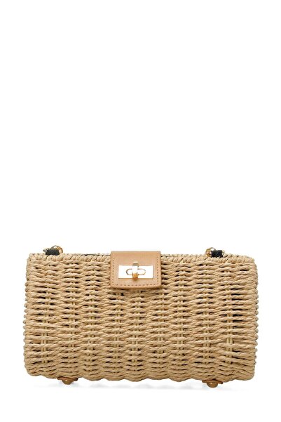 Butigo HASIR KUTU CPRZ 5FX EKRU MULTI Kadın Çapraz Çanta