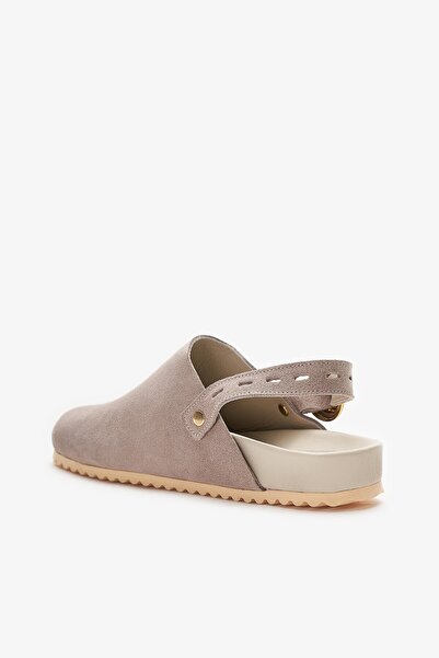 Louis Cardy Moly Beige Genuine Leather Women's Sandals