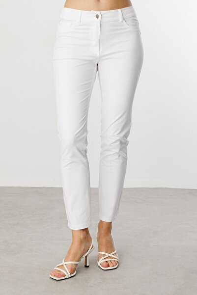 Ekol Five Pocket Skinny Leg Canvas Trousers