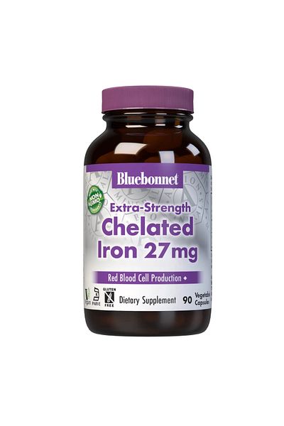 Bluebonnet Nutrition Albion Extra-Strength Chelated Iron 27 mg 90's