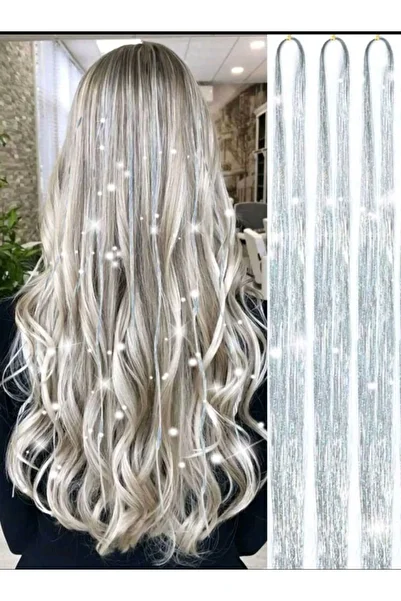 Eva Rose 1 Pack Tinsel Hair Glitter Glitter Hair Accessory/ Hair Sparkle Side Hairpiece Hair Tinsel Shiny Hair