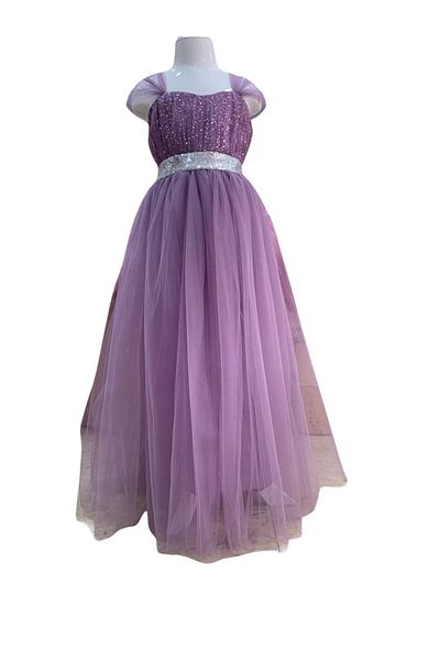 Ahsenimbebe Tulle Strap Long Girl's Dress