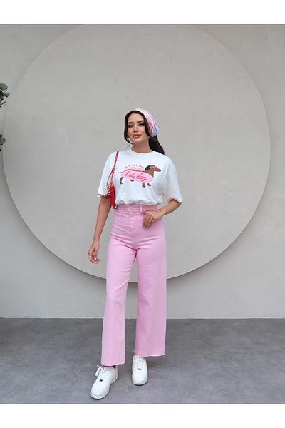 ESRAHELVACI High Waist Culotte Jean