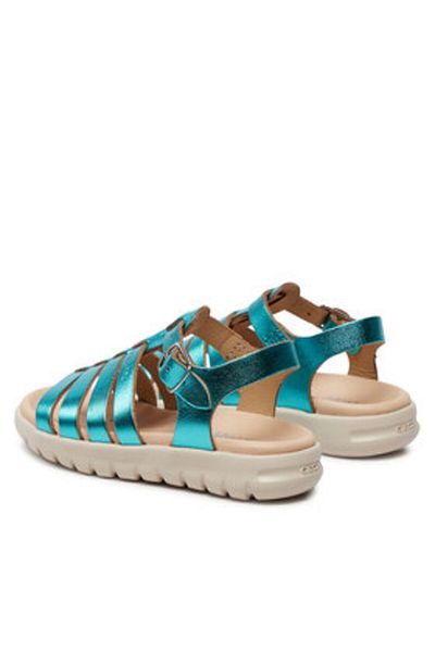 Geox girls' sandals J35GSB-000CF green